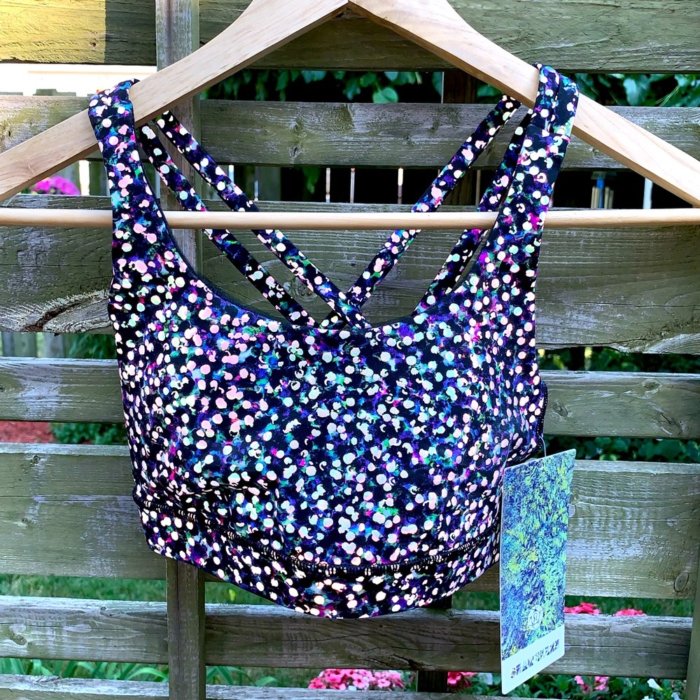 Lululemon seawheeze rainbow reflective energy bra